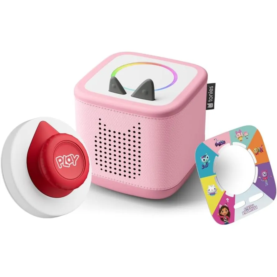 tonies Toniebox 2 Tonieplay Bundle Incl. 1 Tonieplay Spiel + Controller: Gabby's Dollhouse, Pink, Audioplayer für Hörbü…