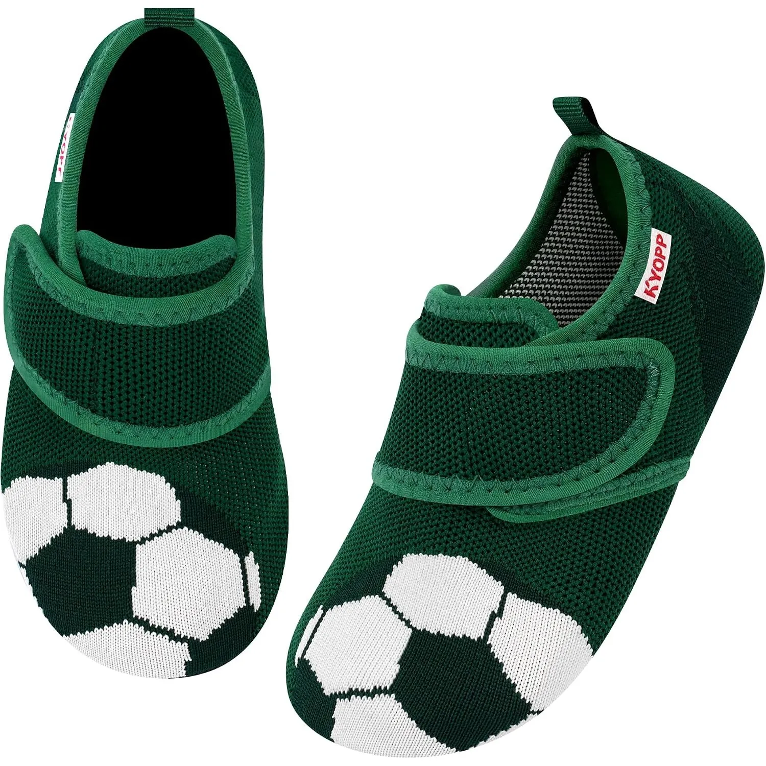 Kyopp Hausschuhe Kinder Barfussschuhe Klettverschluss für Jungen Mädchen