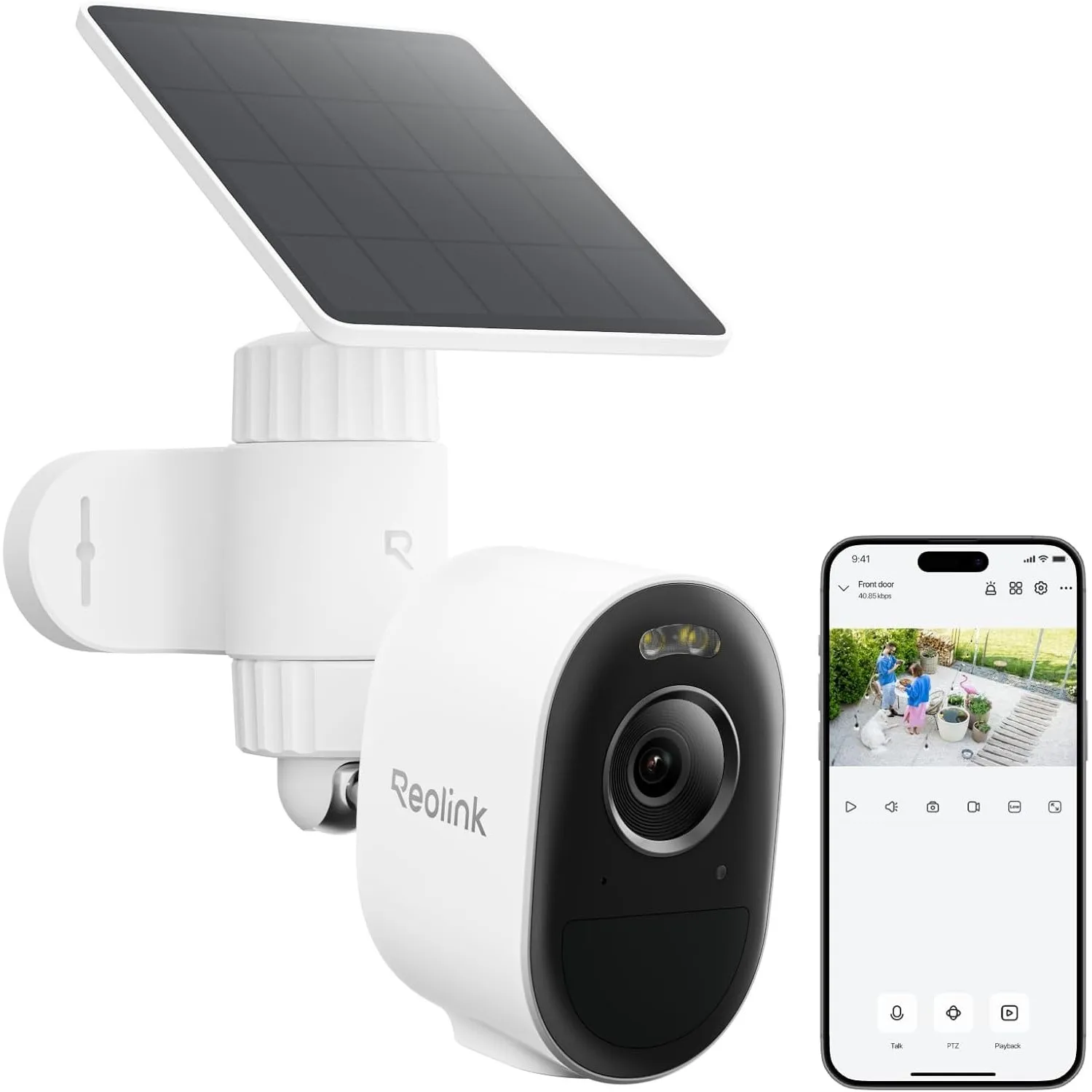 Reolink 3K 5MP Kabellose Überwachungskamera Aussen Solar Akku, KI-Erkennung