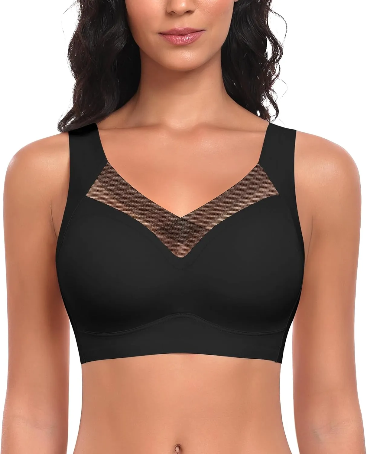 Women's Bra Without Underwire Seamless Comfortable Bra Soft Smooth Bra Bustier Non-Wired Bra Comfort Soft Bra T-Shirt B…