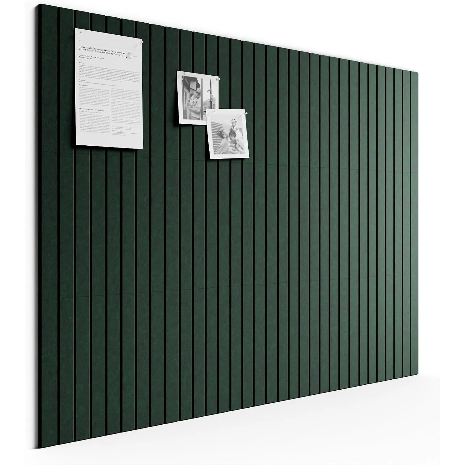 Bumusty Große Filz Pinnwand 120 x 90 cm, 12er-Pack, Tannengrün