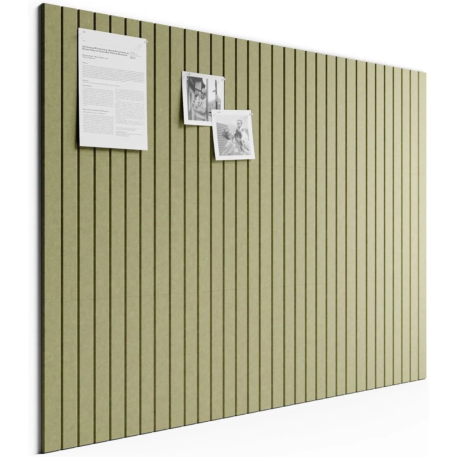 Bumusty Große Filz Pinnwand 120 x 90 cm, 12er-Pack, Olivgrün