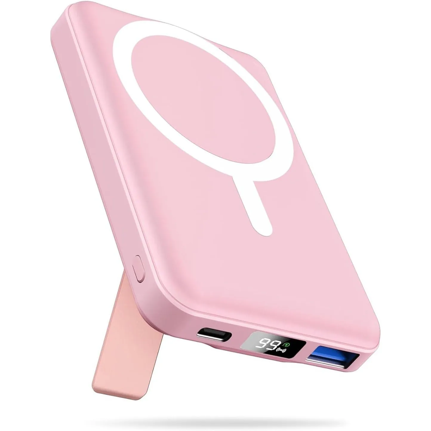 Powerbank für MagSafe, AOGUERBE Magnetische Power Bank 10000mAh, Kabellose Powerbank Schnellladung Externe Handyakkus m…