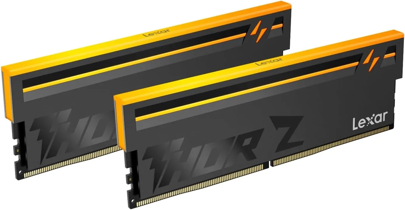Lexar Thor Z Series RGB DDR5 RAM 32GB Kit (2x16GB) 6000 MHz, DRAM 288-Pin UDIMM Desktop-Speicher, Hochleistungs Gaming …