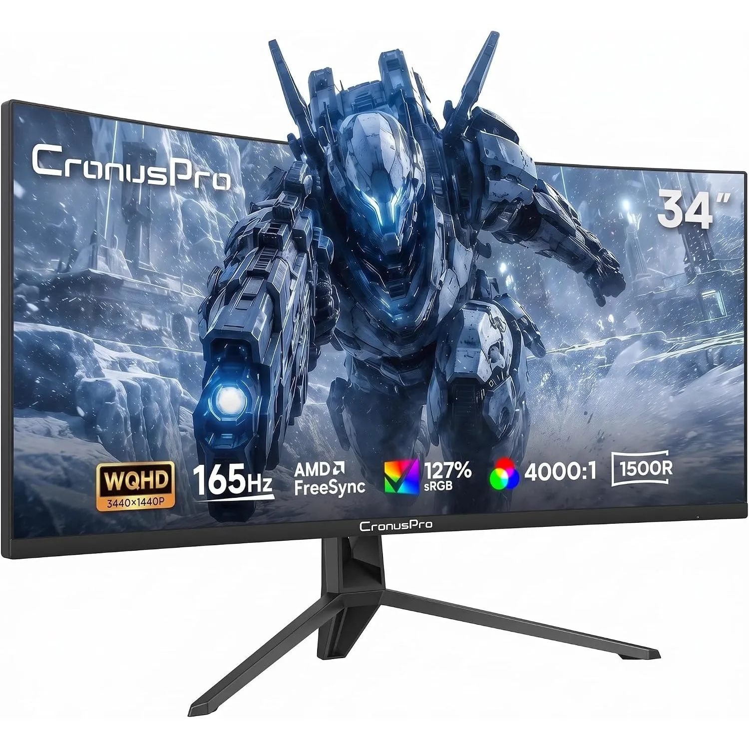 34 Zoll Ultrawide Curved Gaming Monitor, 165Hz, 1ms MPRT, UWQHD