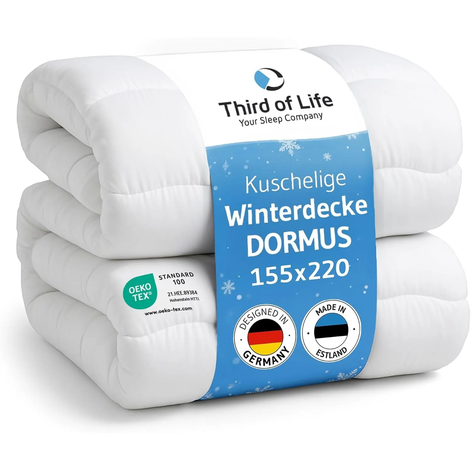 Bettdecke 155x220 Winter, Ökotex 100, Dicke Winterdecke, Extra weich & warm