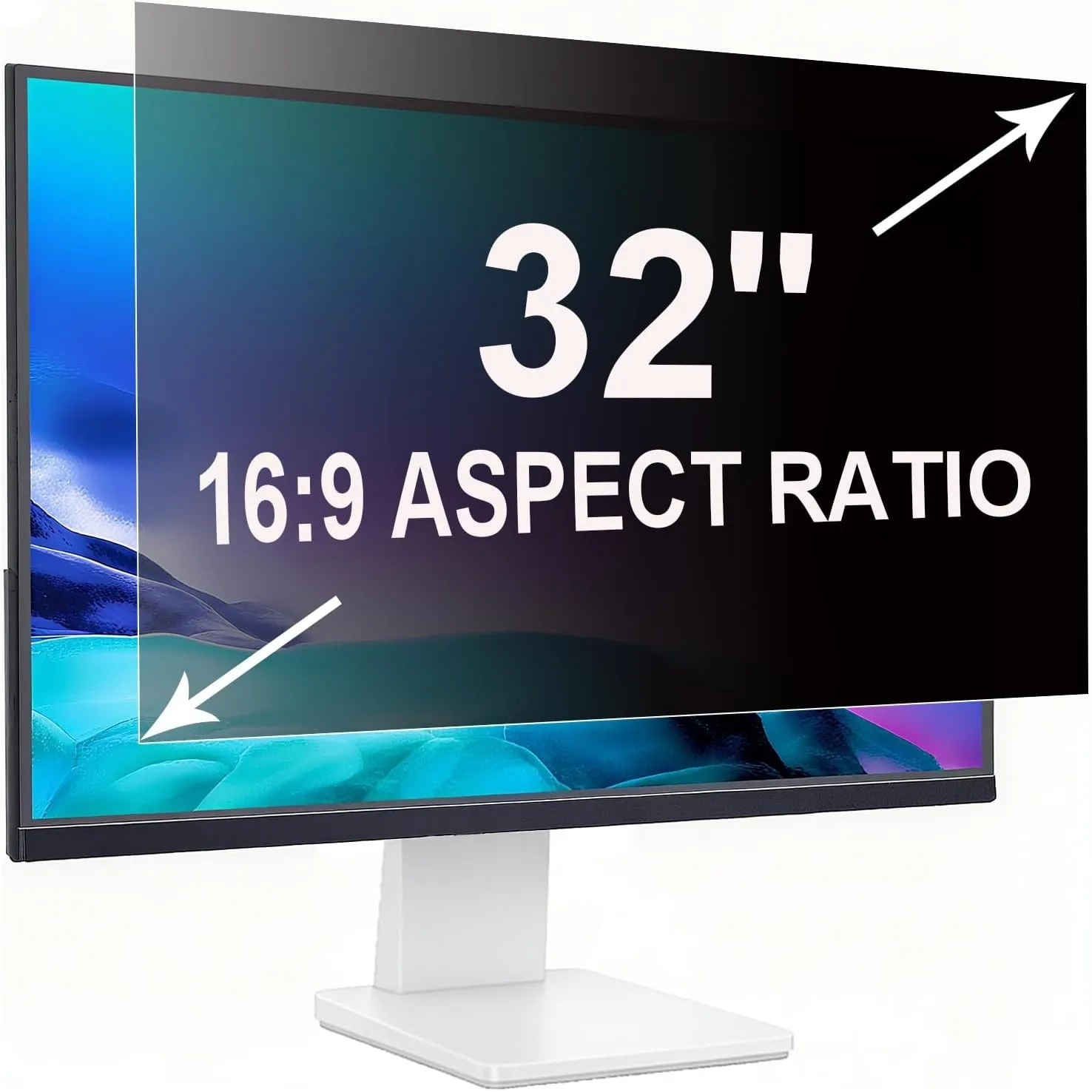 Sichtschutzfolie für 32 Zoll 16:9 (70.8x39.8cm) Monitor