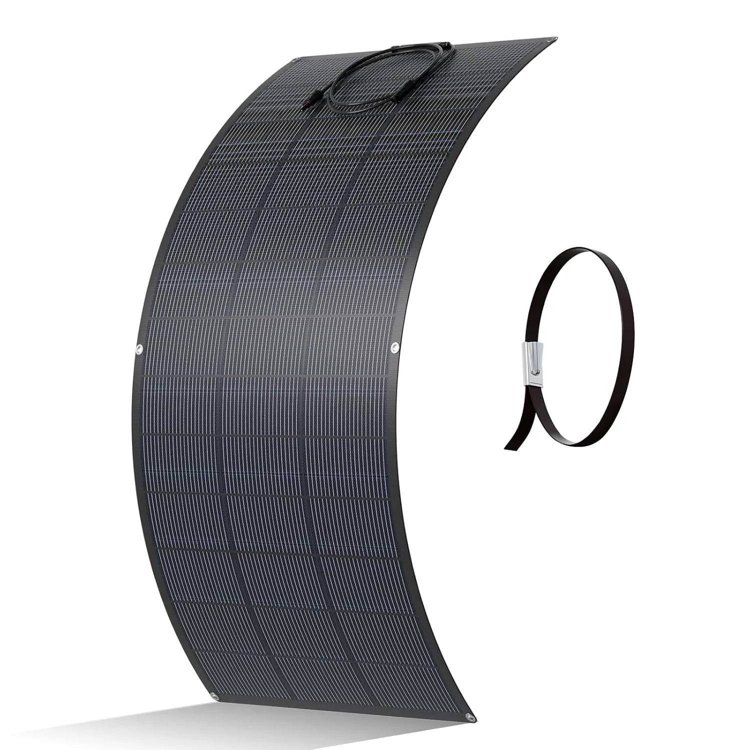 ECO-WORTHY 200W Flexibles Solarpanel ETFE Material 18BB Monozelle 25% hohe Umwandlung für Balkon, Wohnmobil, Boot, Dach…
