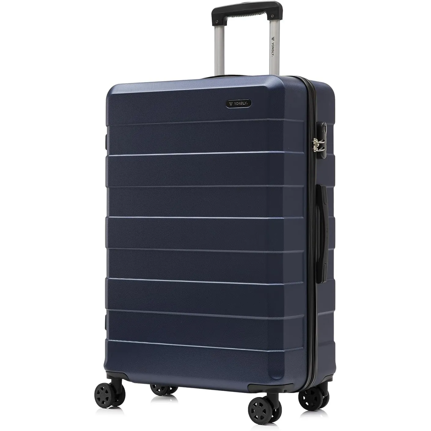 Trolley Reisekoffer, Rollkoffer Handgepäck, Travel Suitcase Hartschalenreisekoffer mit 4 Rollen 360°, Zahlenschloss, We…