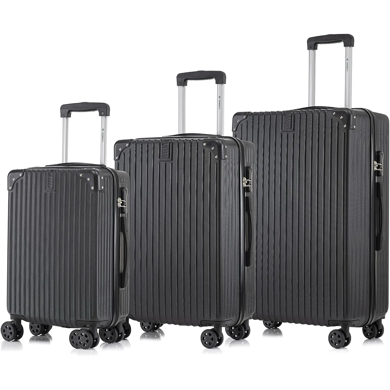 Trolley Reisekoffer Set, Rollkoffer Handgepäck, Kofferset, Gepäckset Hartschalenreisekoffer Travel Suitcase mit 4 Rolle…