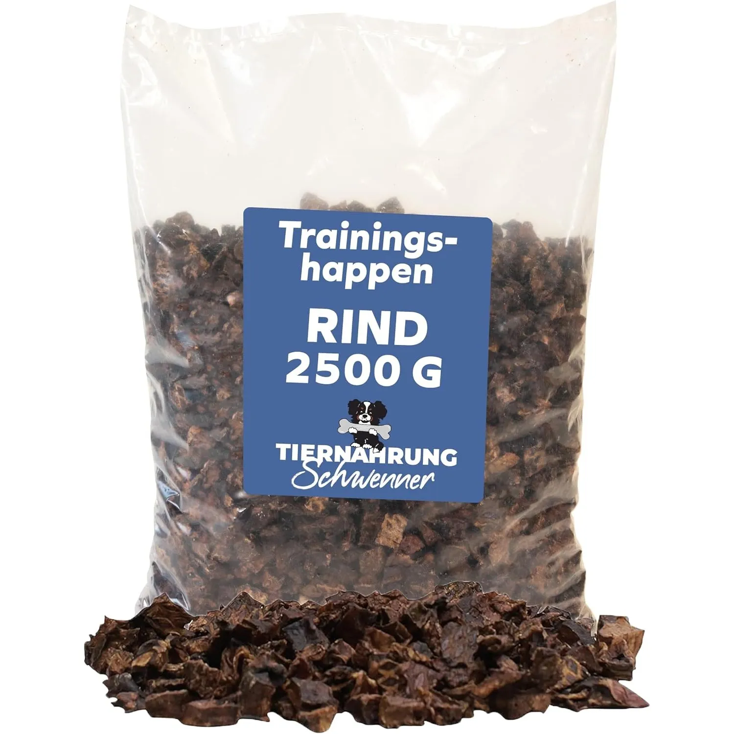 Trainingshappen Rind Hunde, getrocknet, 2500g