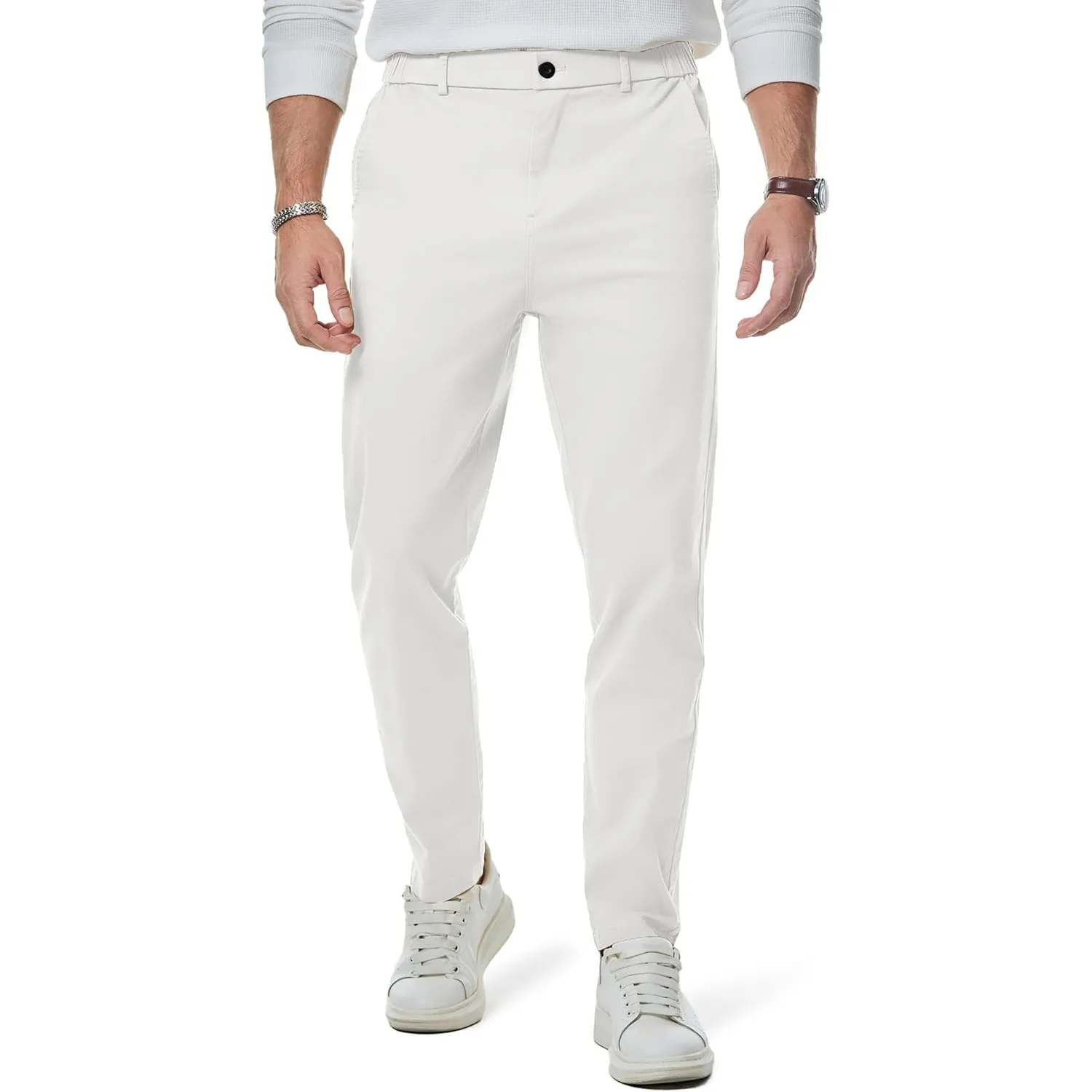 Elegancity Herren Chino Hose Casual Anzughose Baumwolle Hosen Herren Modern Stoffhose Stretch Business Arbeitshose Frei…