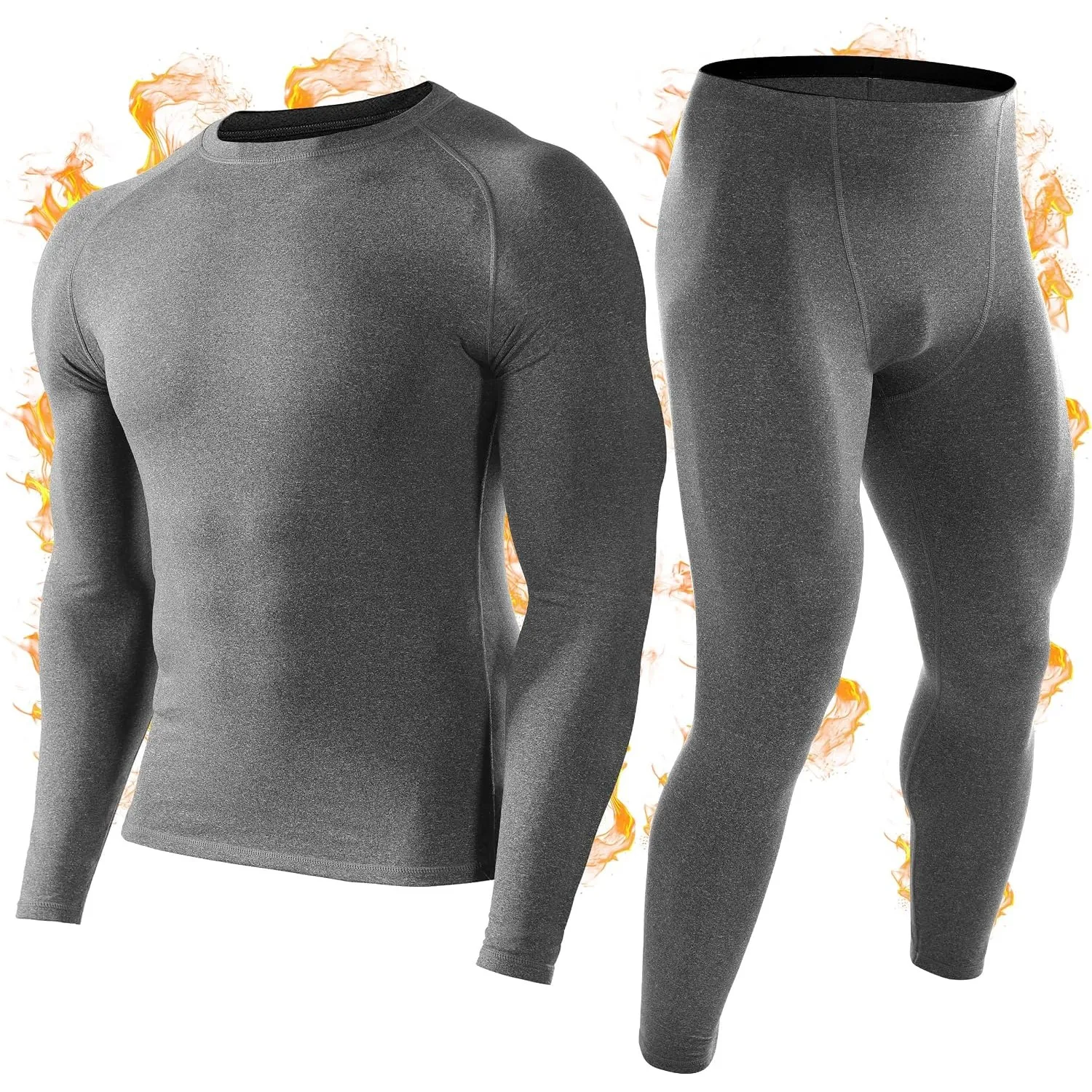 Thermounterwäsche Herren Skiunterwäsche Winter mit Innenfleece