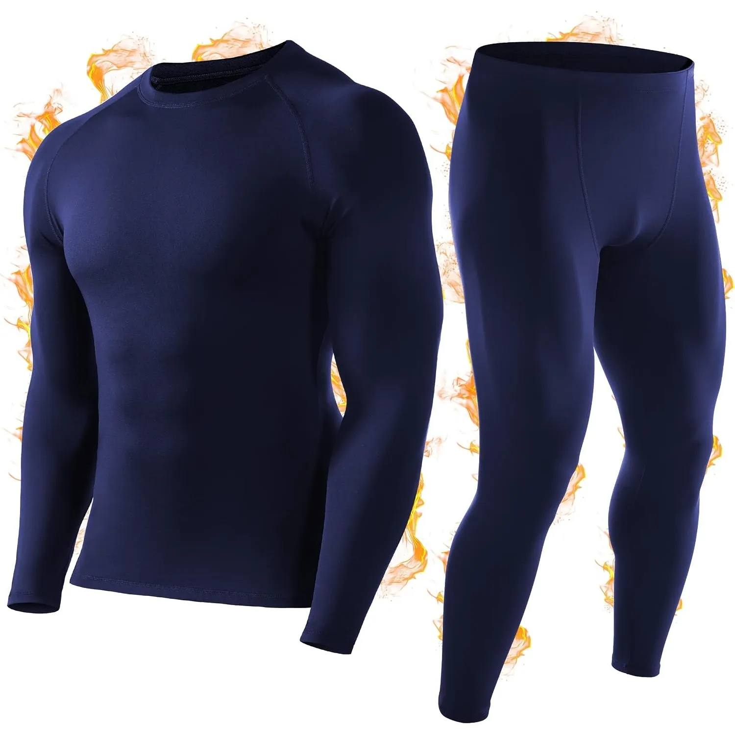 Thermounterwäsche Herren Skiunterwäsche Winter mit Innenfleece