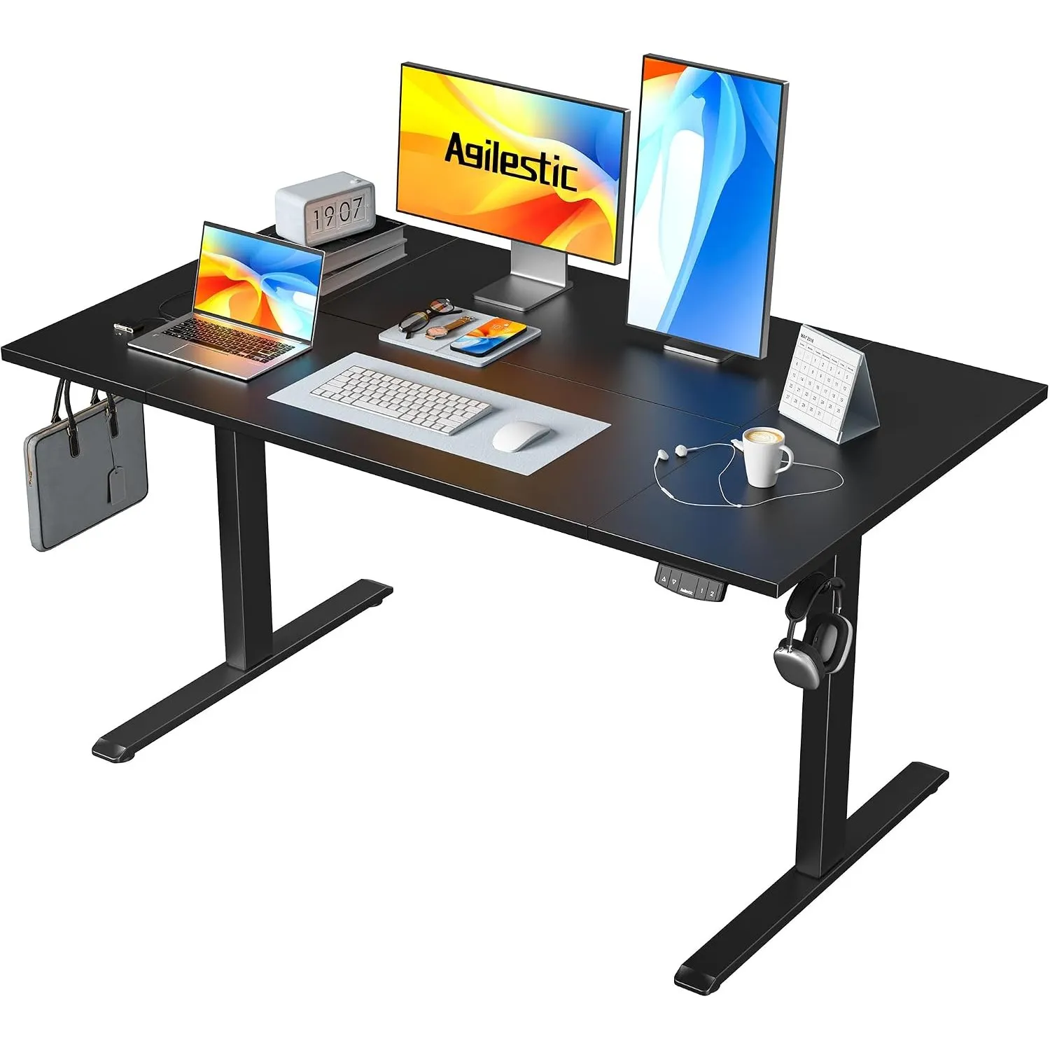 Agilestic Höhenverstellbarer Schreibtisch 140 x 80 cm