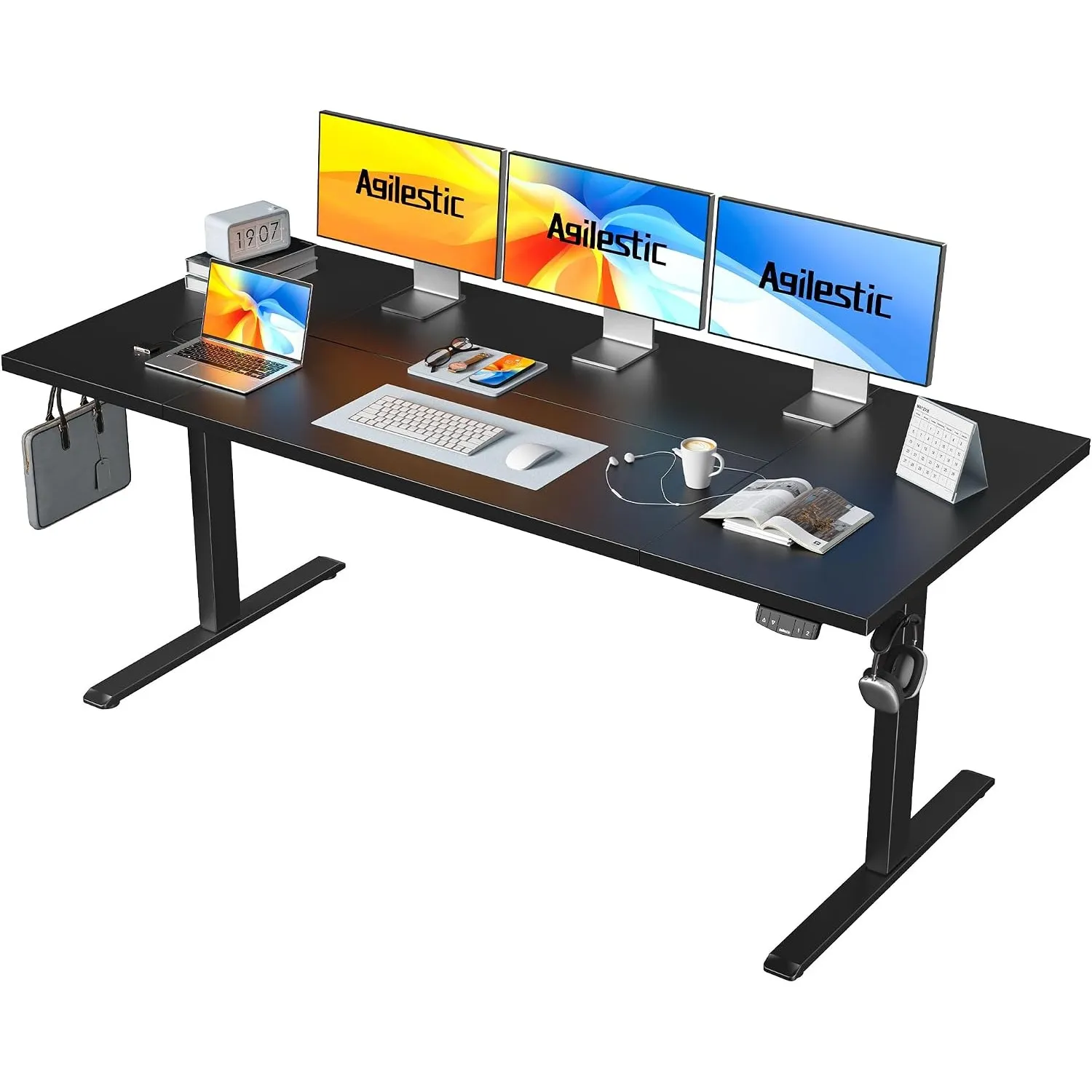 Agilestic Höhenverstellbarer Schreibtisch 160 x 80 cm