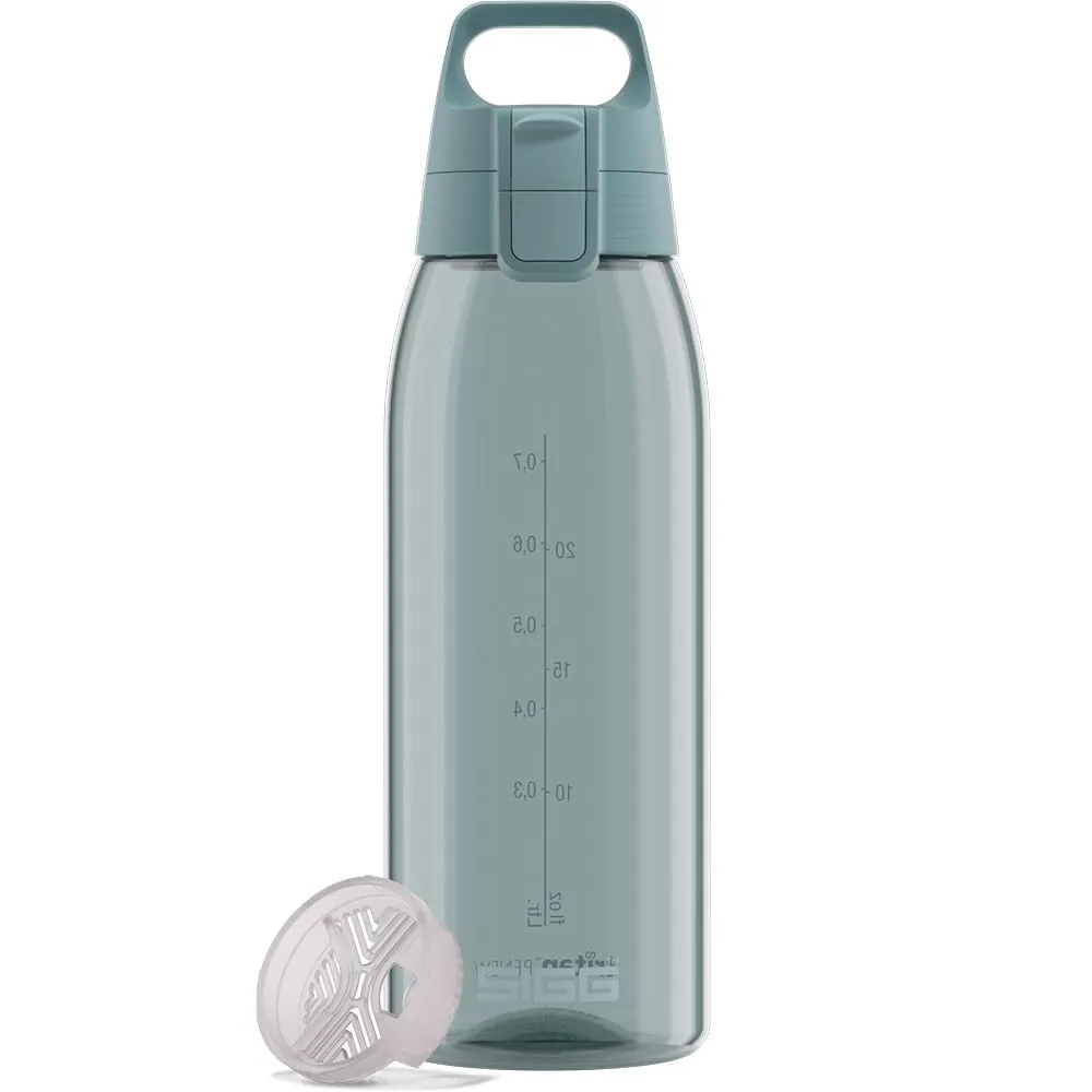 Sigg - Tritan Trinkflasche - Total Color ONE Morning Blue - Für Kohlensäurehaltige Getränke Geeignet - Spülmaschinenfes…