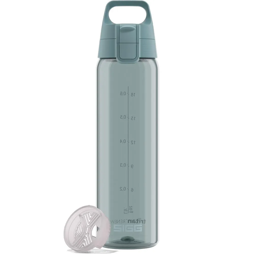 Sigg - Tritan Trinkflasche - Total Color ONE Morning Blue - Für Kohlensäurehaltige Getränke Geeignet - Spülmaschinenfes…