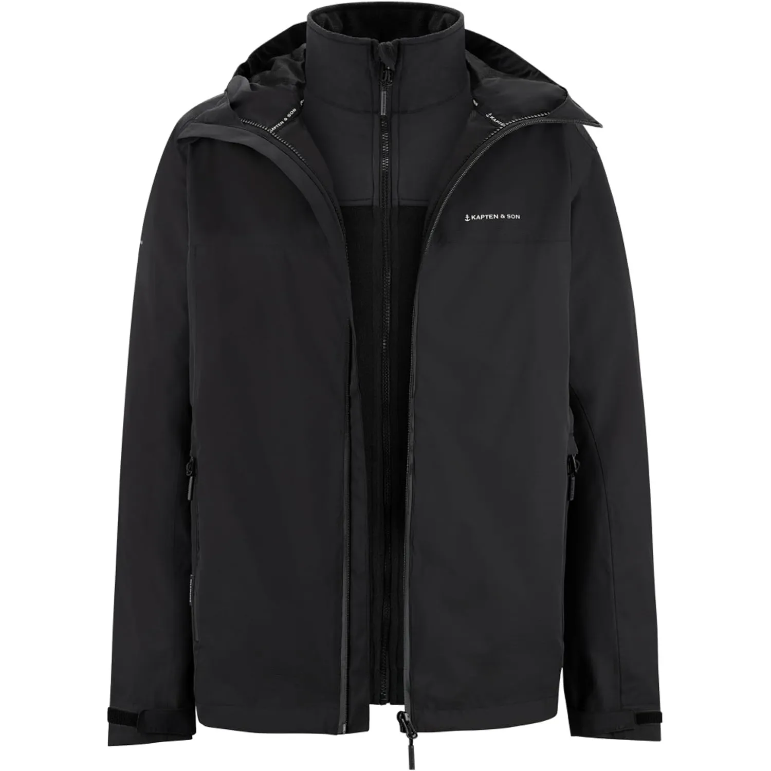 Kapten & Son 3in1 Funktionsjacke Damen & Herren | Wasserdicht (10.000 mm), Atmungsaktiv & Winddicht | Outdoor- & Alltag…