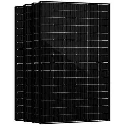 SAKETE Solarpanel 1800W Bifazial (+360W), Solarmodul Doppelglas Full Black, N-Typ Photovoltaik Modul für Balkonkraftwer…