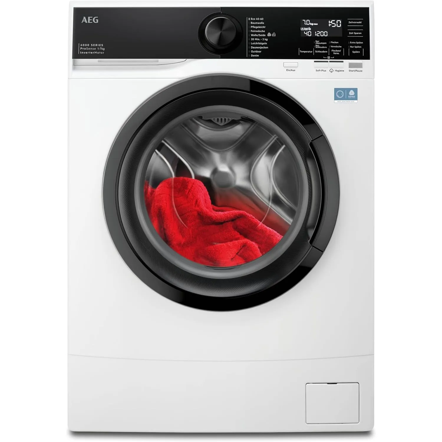 AEG Serie 6000 Slim Waschmaschine 7 kg, ProSense, 60 x 49 cm, LSR6FA75470