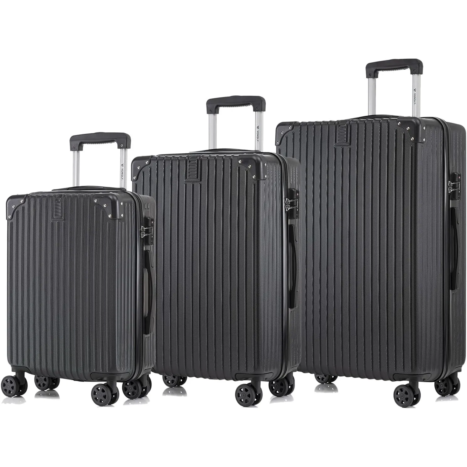 Premium Reisekoffer TSA-Schloss,YKK-Reißverschluss Hartschalen-Koffer Trolley Kabinenkoffer Rollkoffer Suitcase Handgep…