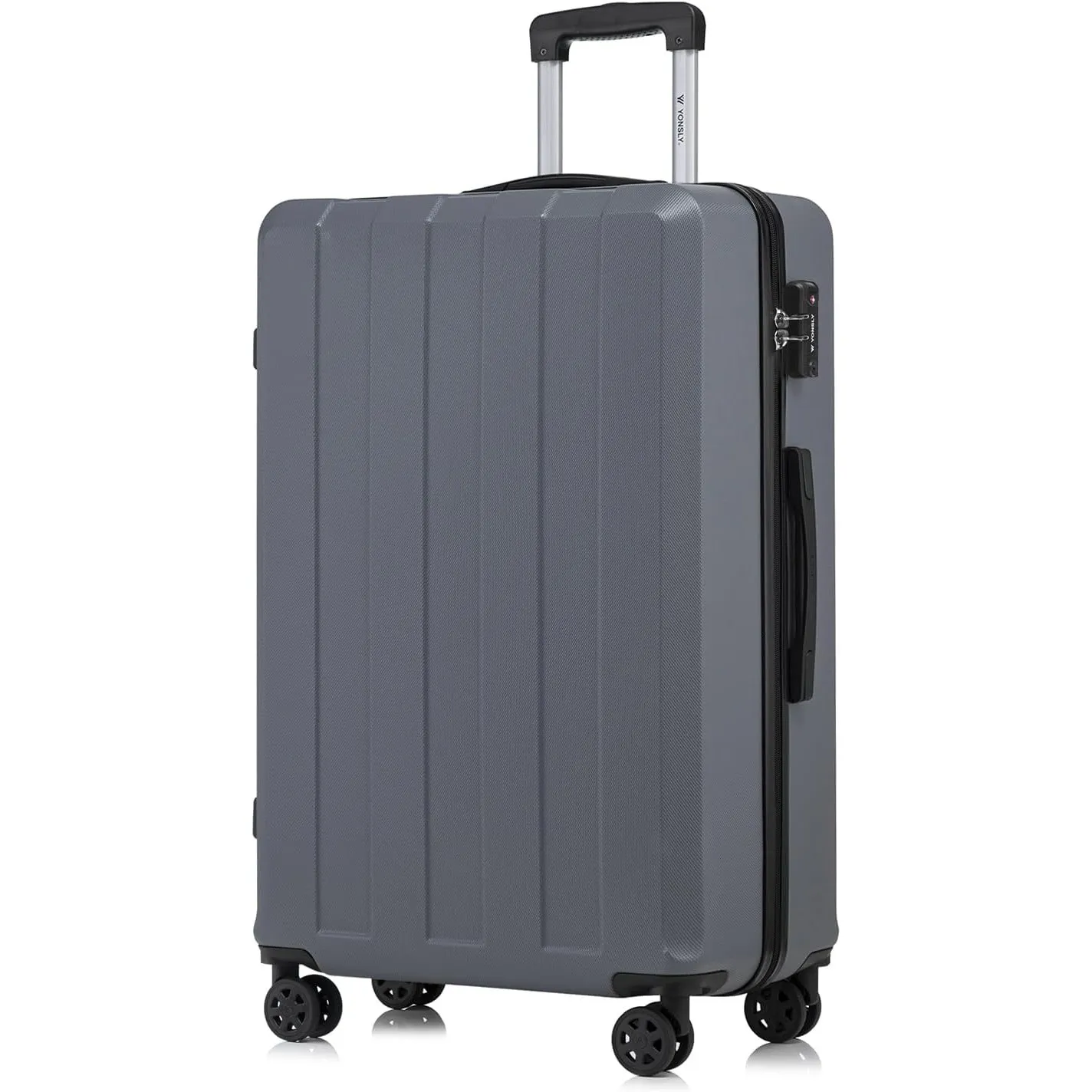Premium Reisekoffer TSA-Schloss,YKK-Reißverschluss Hartschalen-Koffer Trolley Rollkoffer Suitcase Handgepäck 4 Rollen (…