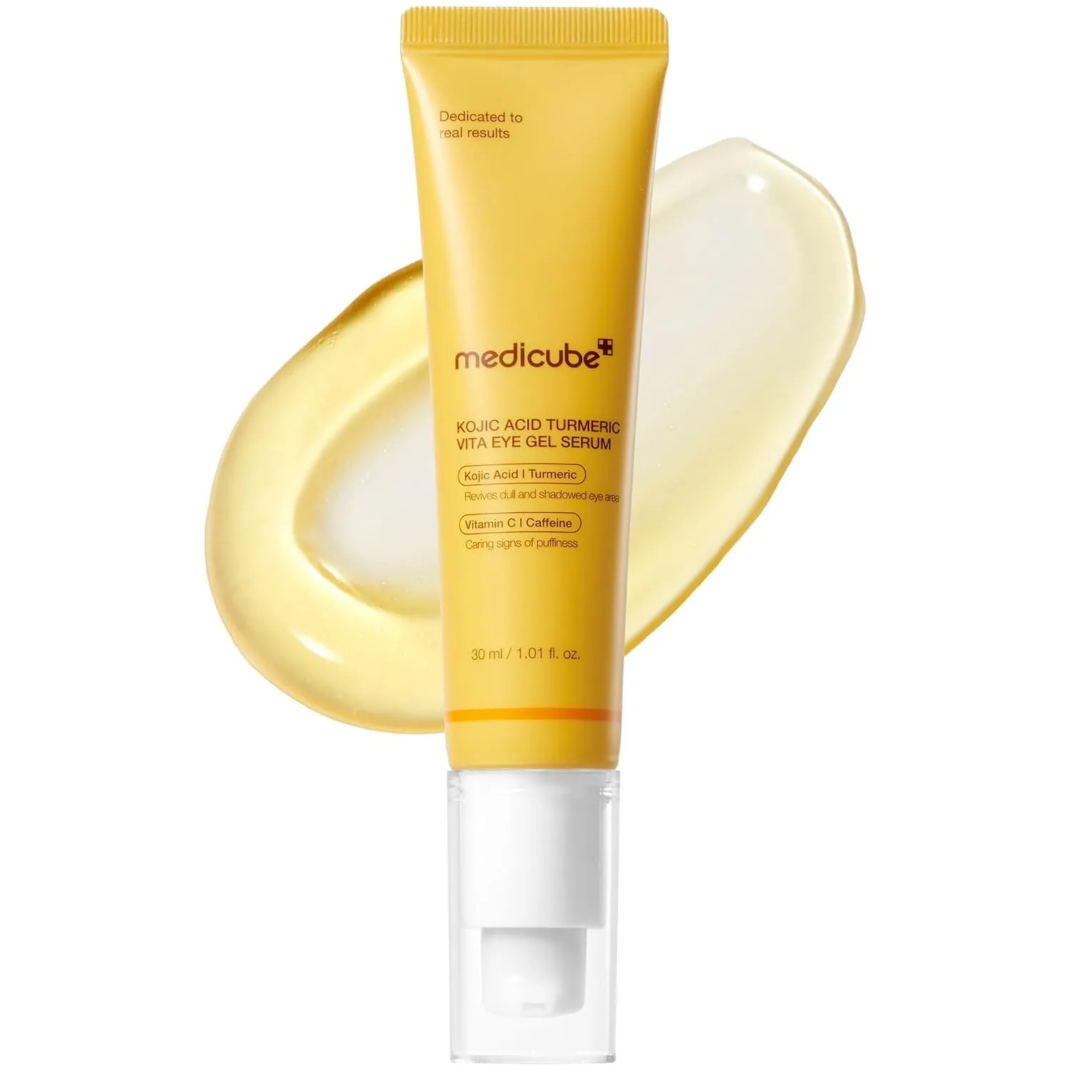 medicube Kojisäure Kurkuma Augenserum für strahlende Augenpflege | Erfrischendes Augen-Gel-Serum mit Vitamin C, Retinol…