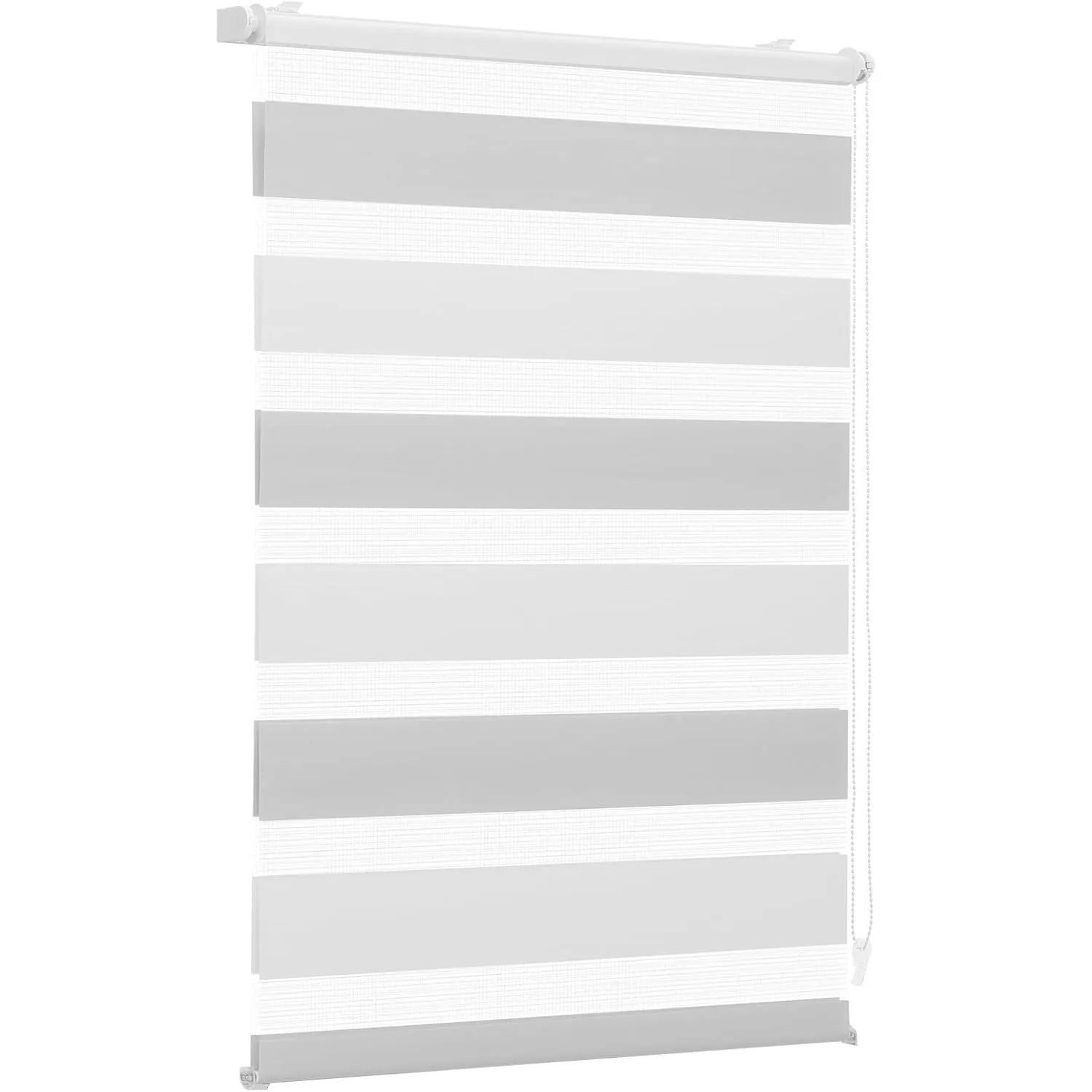 Sekey Doppelrollo Klemmfix ohne Bohren für Fenster, Zweifarbig Doppelrollo 100 cm breit, Duo Rollo Jalousie Sonnenschut…