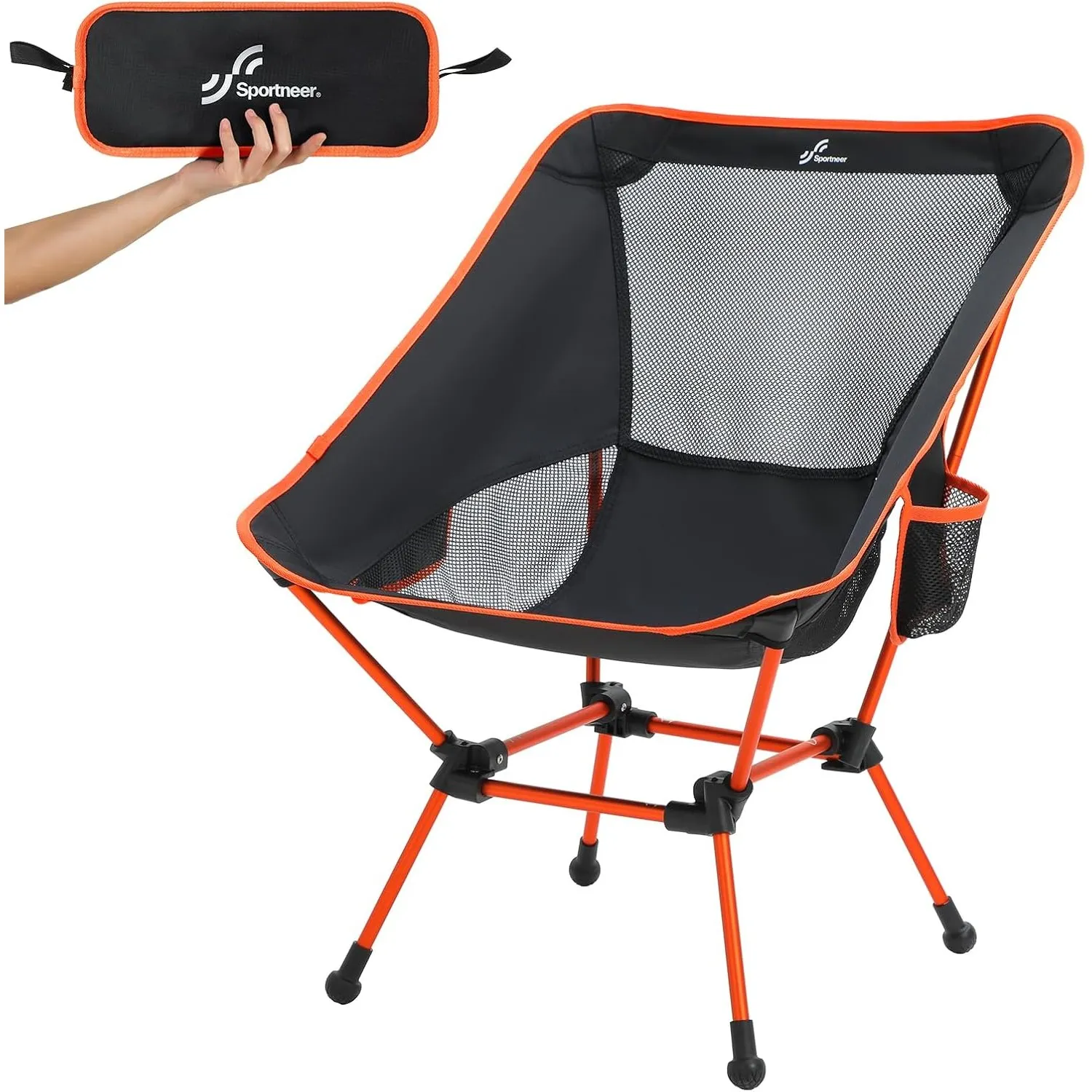 Sportneer Campingstuhl Faltbar Camping Stuhl Tragbarer Campingstühle 150Kg Faltstuhl Ultraleichter Packmaß Kleiner Klap…