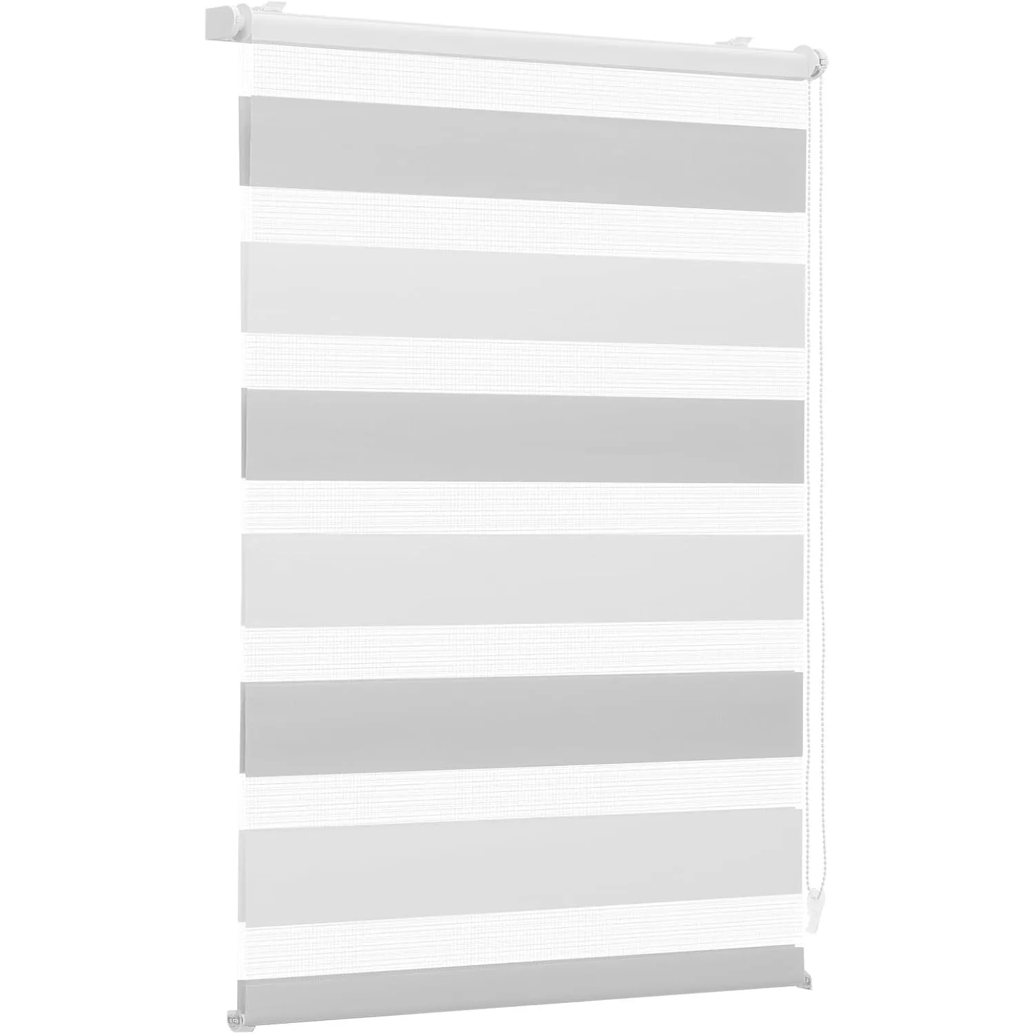 Sekey Doppelrollo Klemmfix ohne Bohren für Fenster, Zweifarbig Doppelrollo 60 cm breit, Duo Rollo Jalousie Sonnenschutz…