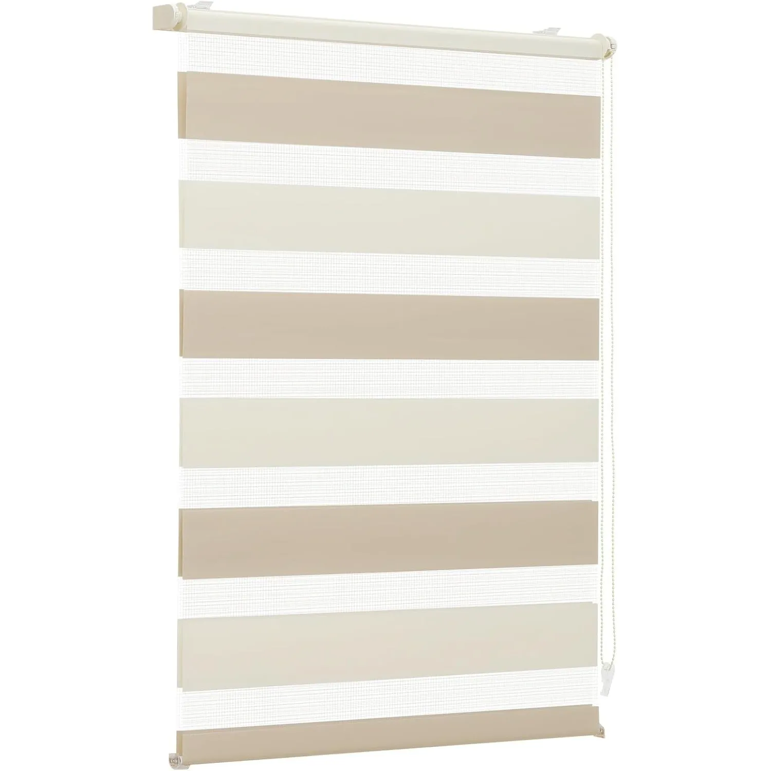 Sekey Doppelrollo Klemmfix ohne Bohren für Fenster, Zweifarbig Doppelrollo 100 cm breit, Duo Rollo Jalousie Sonnenschut…