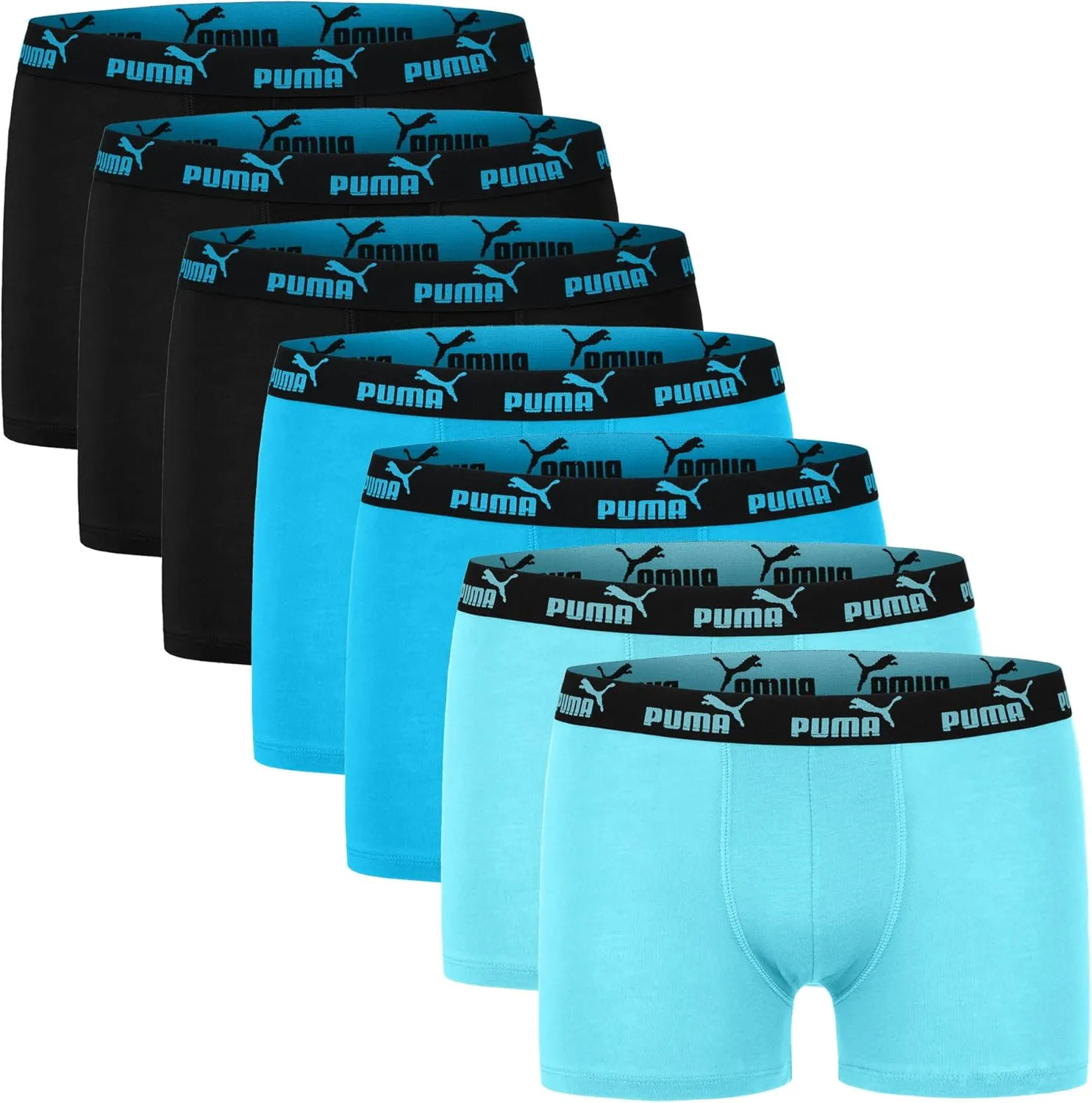 PUMA Boxershorts Jungen Kinder Unterhose Unterwäsche 7 er Pack