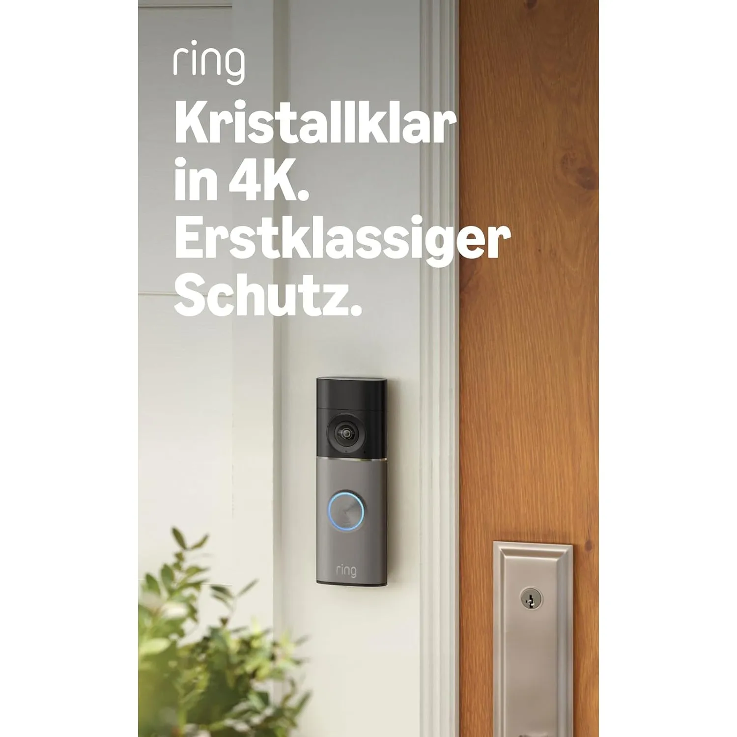 Ring Akku-Videotürklingel Pro (Battery Video Doorbell Pro) (neueste Generation), Kabellose Türklingel-Kamera, Retinal 4…