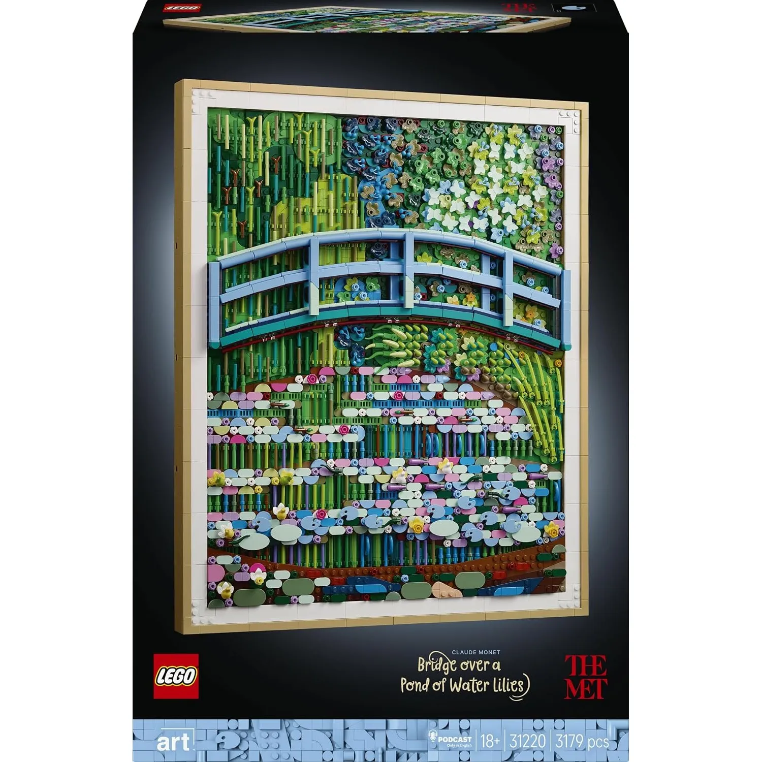 LEGO Art Claude Monet – Brücke über einen Seerosenteich 31220