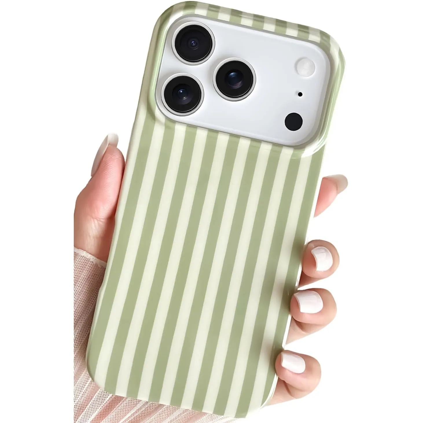 Kompatibel mit iPhone 17 Pro Hülle, Süßes Striped Handyhülle, Weiches TPU, Schlanke, Stoßfeste Telefonabdeckung für Fra…