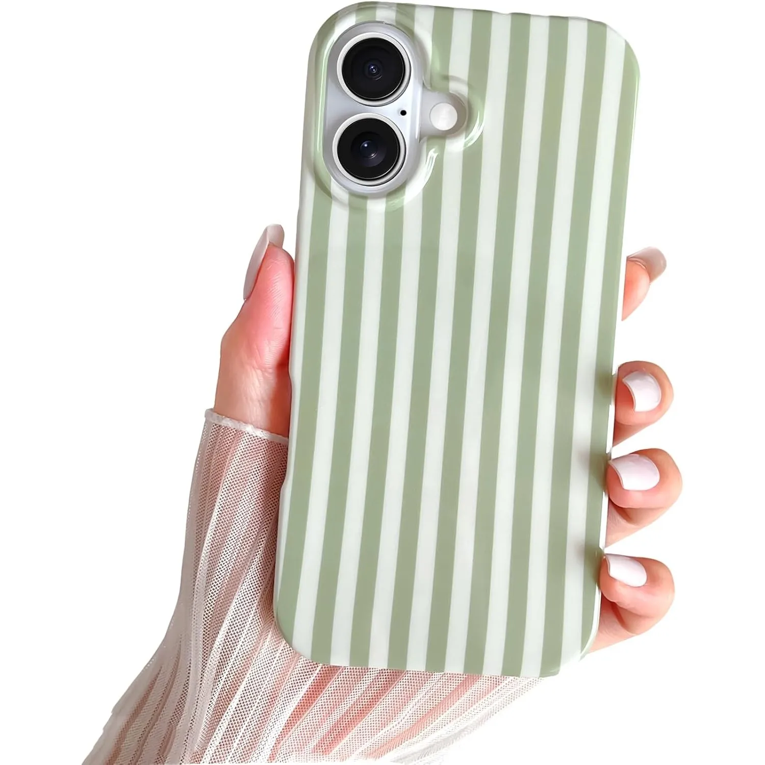 Kompatibel mit iPhone 17 Hülle, Süßes Striped Handyhülle, Weiches TPU, Schlanke, Stoßfeste Telefonabdeckung für Frauen …