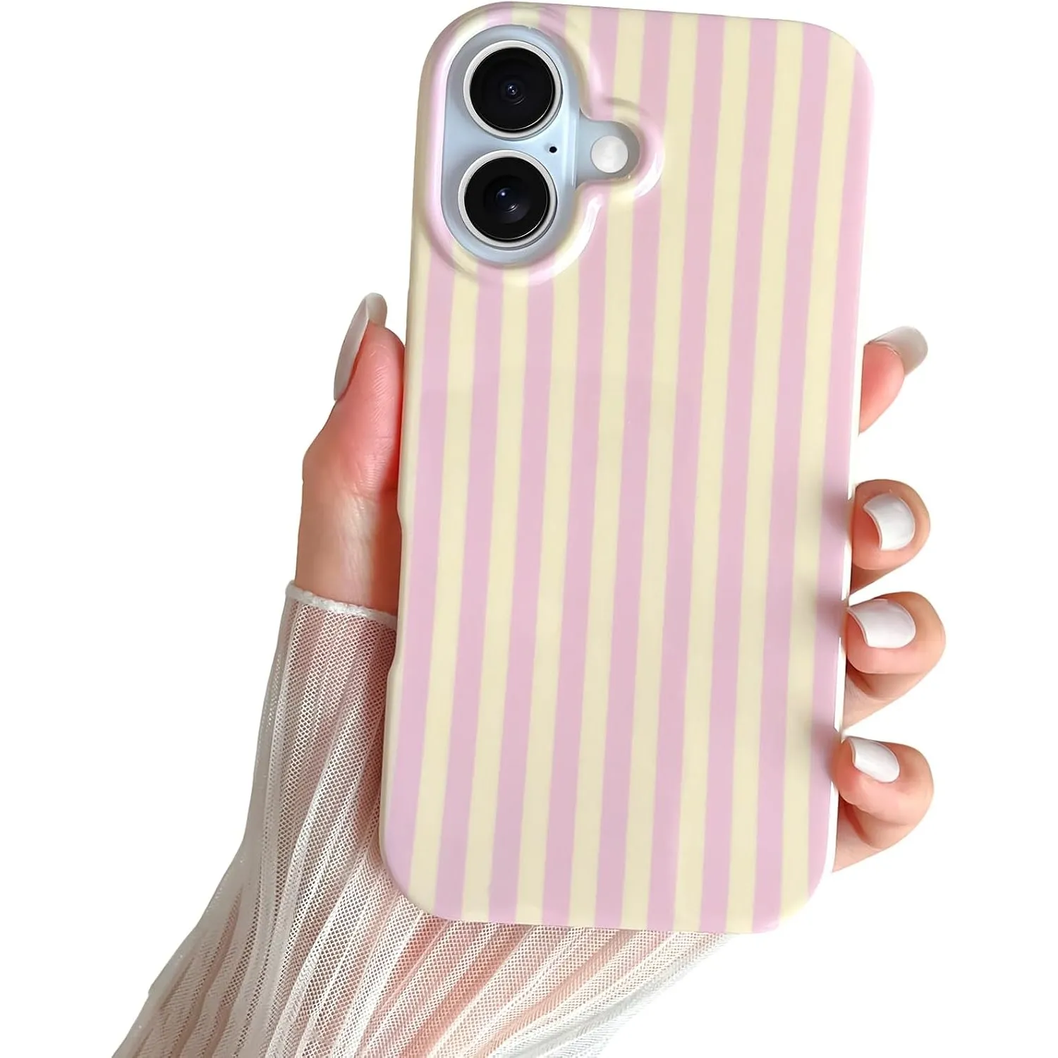 Kompatibel mit iPhone 17 Hülle, Süßes Striped Handyhülle, Weiches TPU, Schlanke, Stoßfeste Telefonabdeckung für Frauen …