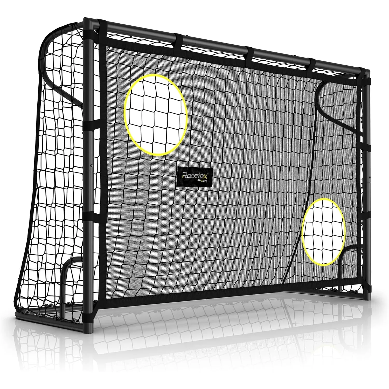 Racetex Fussballtore für Garten Kinder [MIT TORWAND] – Robustes Fußballtor Kinder und Erwachsene mit Stahlrahmen Front …