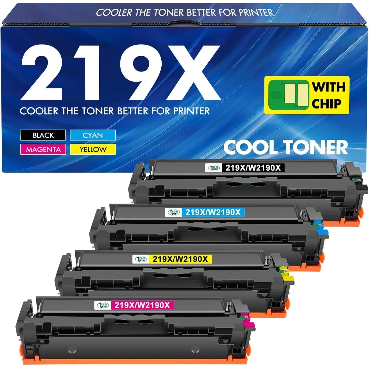 219X 219A Kompatibel für HP Color LaserJet Pro MFP 3302FDWG Toner Mit Chip