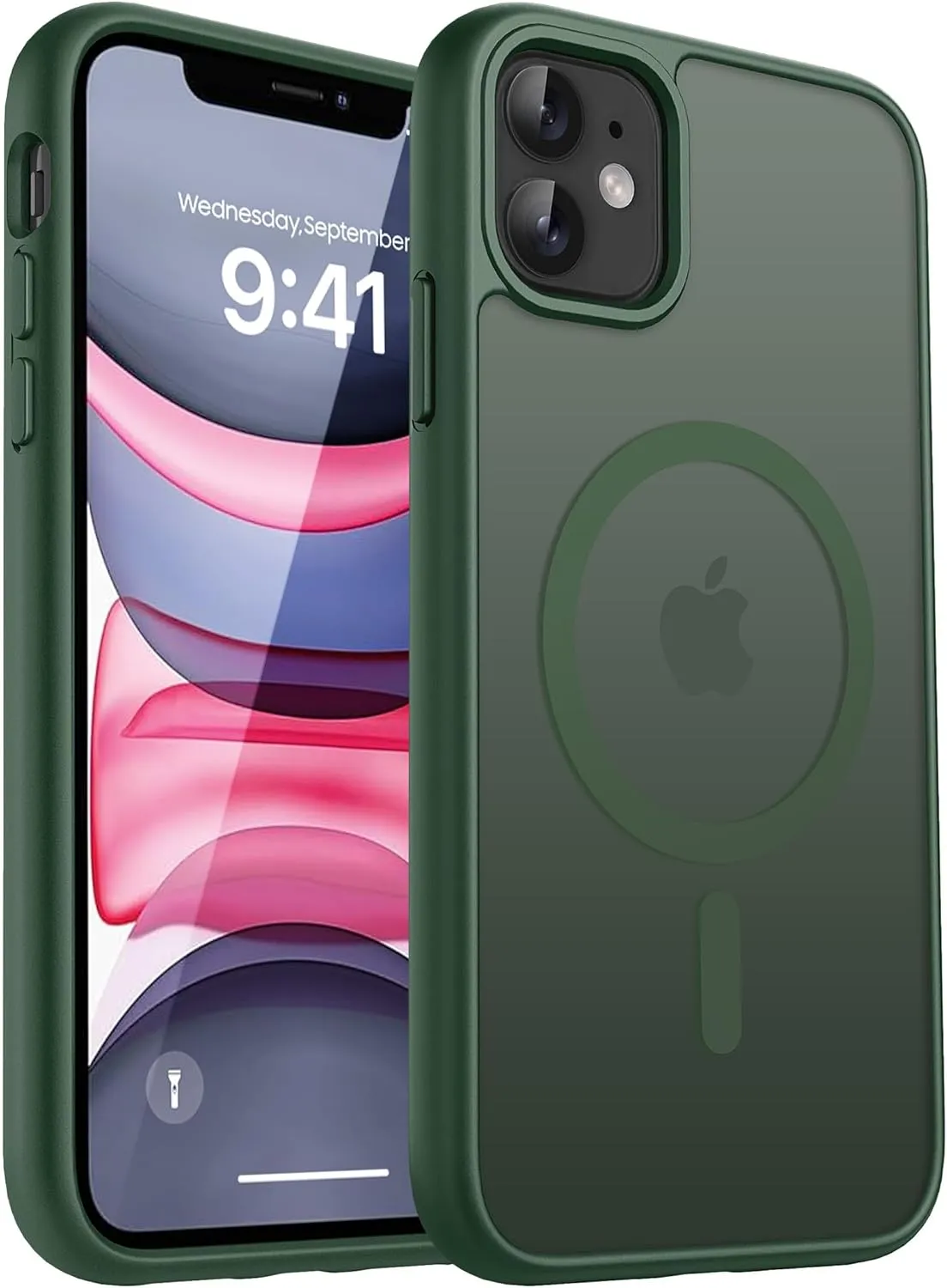 CACOE Case for iPhone 11, Camera Protection, Compatible with MagSafe, Shockproof, Scratch-Resistant, Magnetic Back Mobi…