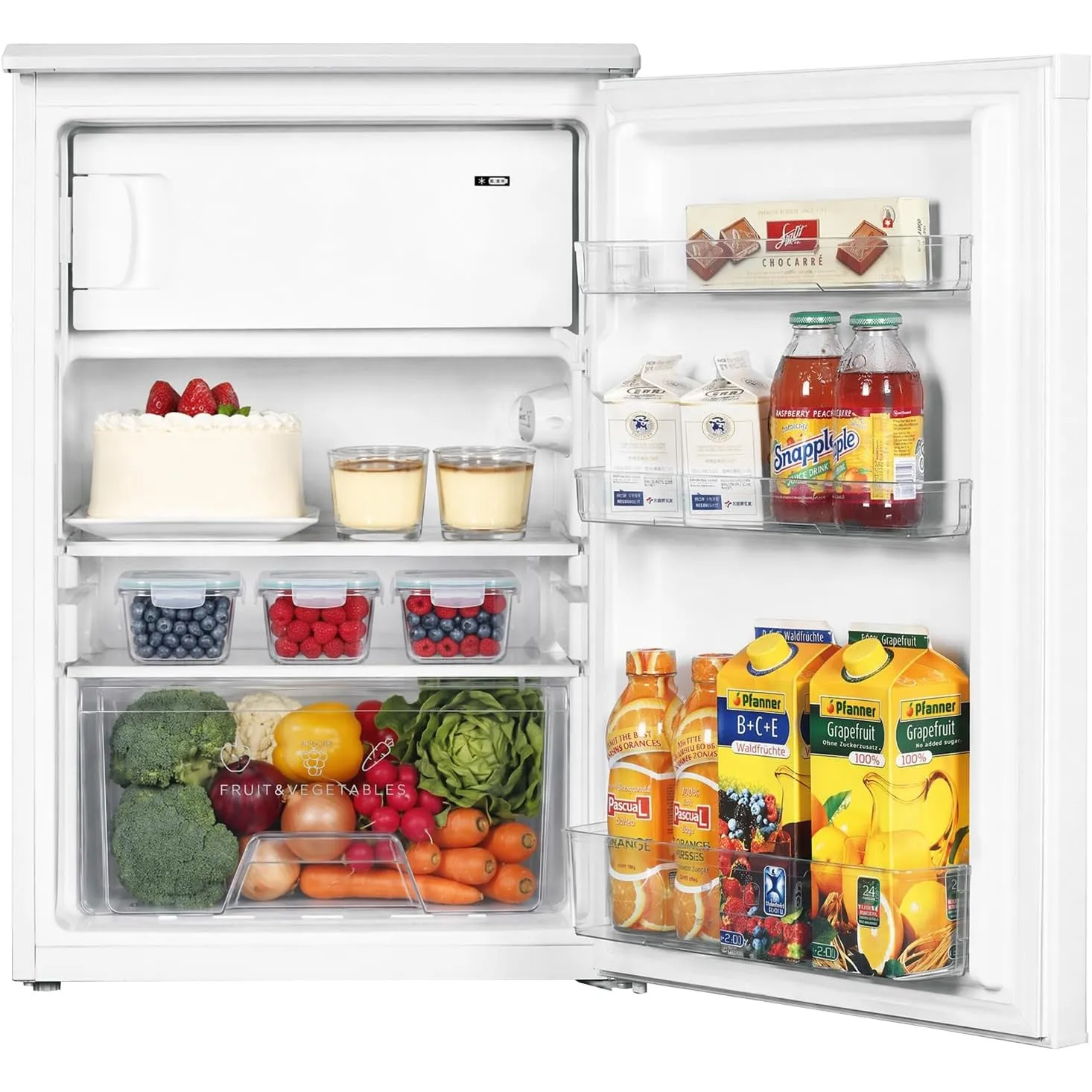 Comfee 113L kühlschrank mit gefrierfach, 35dB, Inverter Kompressor, EEK D