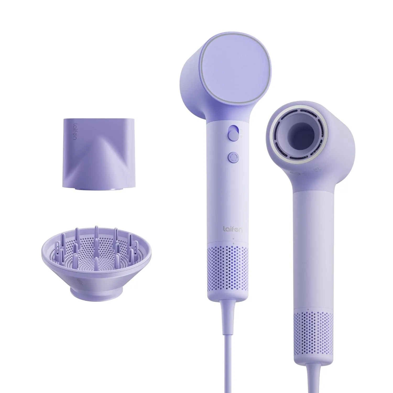 Laifen Neo Haartrockner, 22 m/s Luftstrom, 390 g leicht, Pastell-Violett