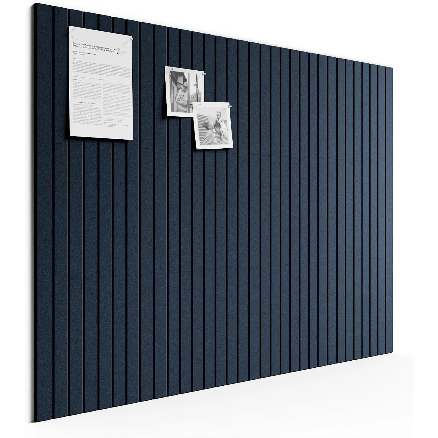 Bumusty Große Filz Pinnwand 120 x 90 cm, 12er-Pack, Karbonblau