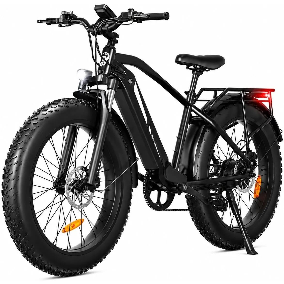 Bodywel E Fatbike Herren Damen, 26x4.0 All Terrain E Bike Mountainbike, 48V 15Ah Akuu, 250W Heckmotor, 7-Gang-Getriebe,…