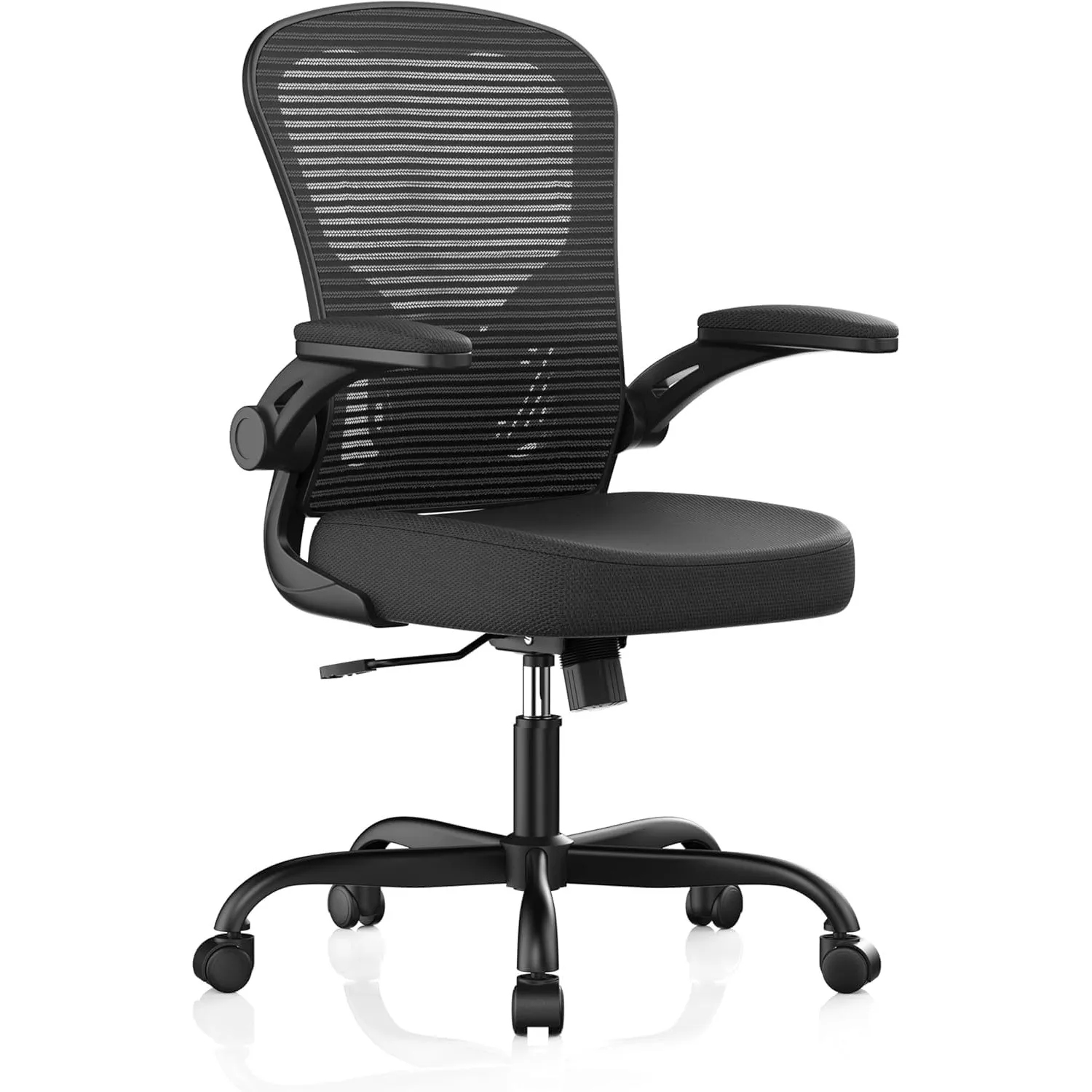 Synorla Bürostuhl Ergonomisch, Schreibtischstuhl mit Tragkraft 150 KG und 90° Hochklappbare Armlehnen, Ergonomischer Bü…