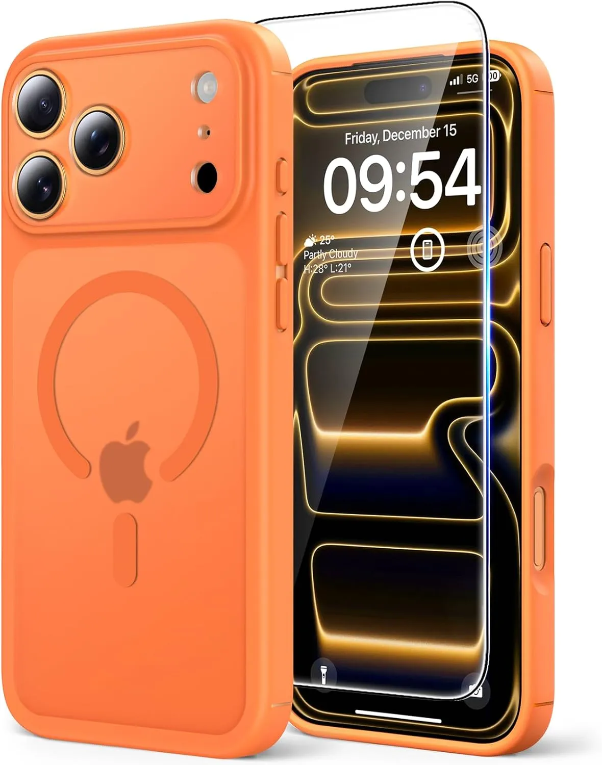 TAURI Case for iPhone 17 Pro Max 6.9 Inch with Tempered Glass Film, Compatible with MagSafe, Full Camera Protection, Sh…