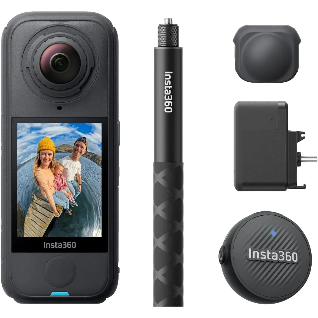 Insta360 X4 Air Creator-Bundle – 165 g leichte 8K 360°-Kamera, Unsichtbarer Selfie-Stick, Wechsel-Linsen, Aufnehmen & d…