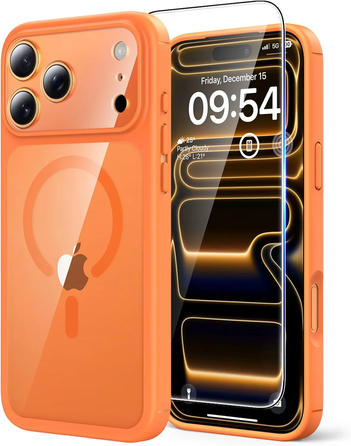 TAURI Case for iPhone 17 Pro Max 6.9 Inch with Tempered Glass Film, Compatible with MagSafe, Full Camera Protection, Sh…