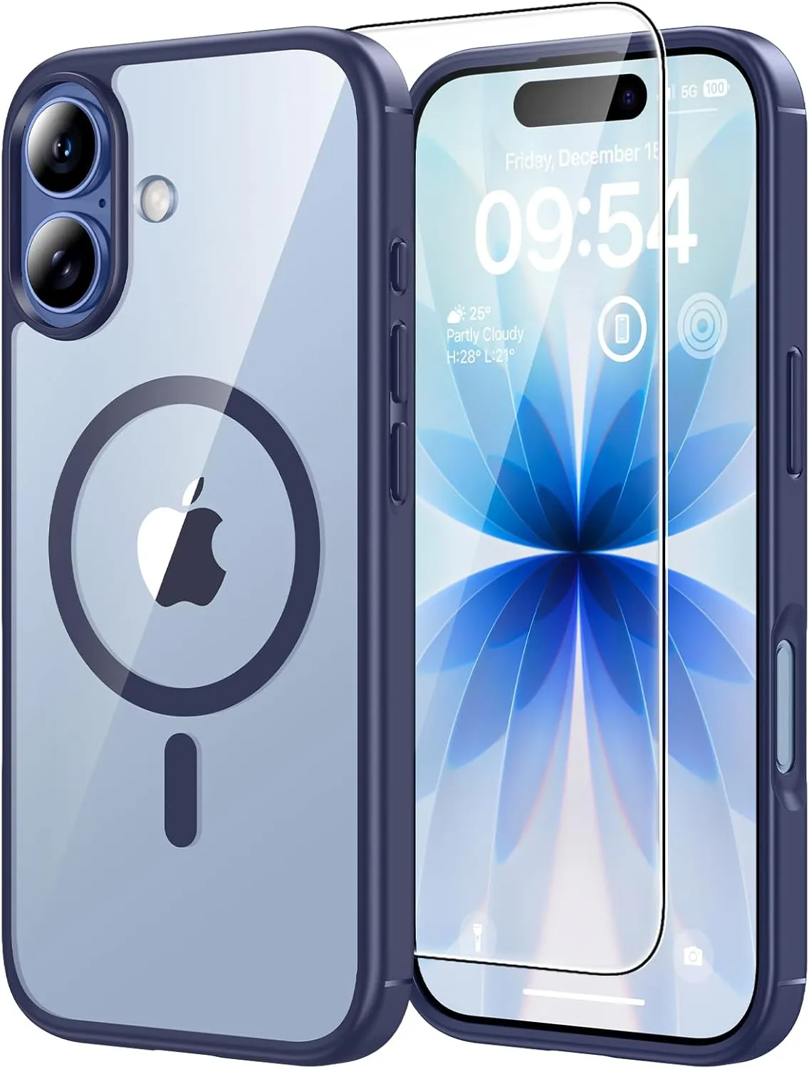 TAURI für iPhone 17 Hülle 6,3" mit Panzer Schutz Glas Folie, Kompatibel mit MagSafe, Schutz nach Militärstandard, [Anti…